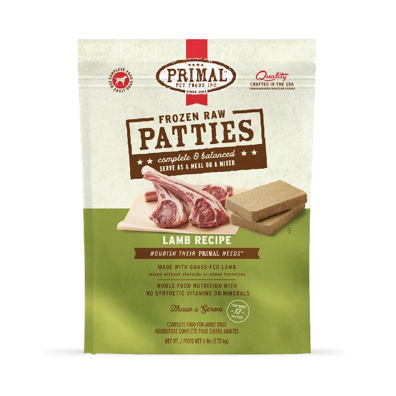 Frozen Raw Patties Dog Food <br> Lamb Recipe