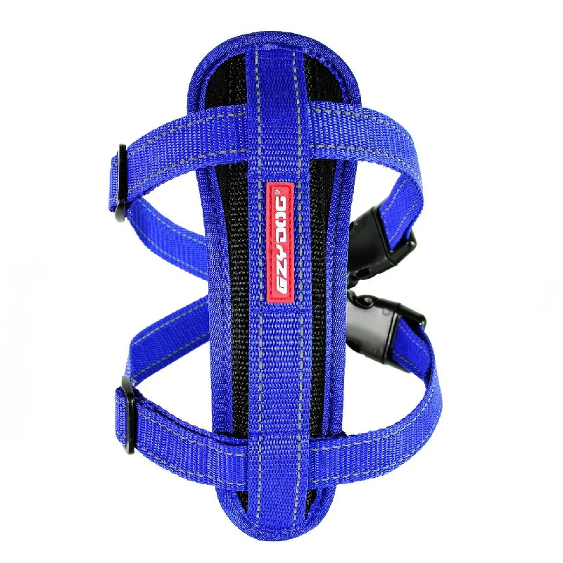 EzyDog Chest Plate Blue Dog Harness Small