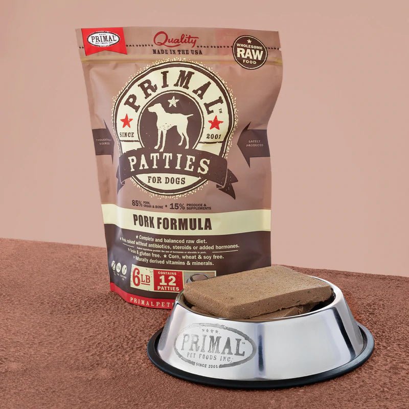 Pork Canine Raw Patties - Frozen Dog Food - Primal Pet Foods