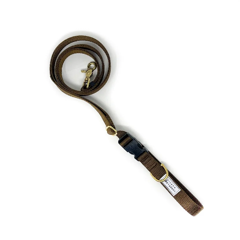 Brown - 8 ft. Hands Free Adjustable Leash