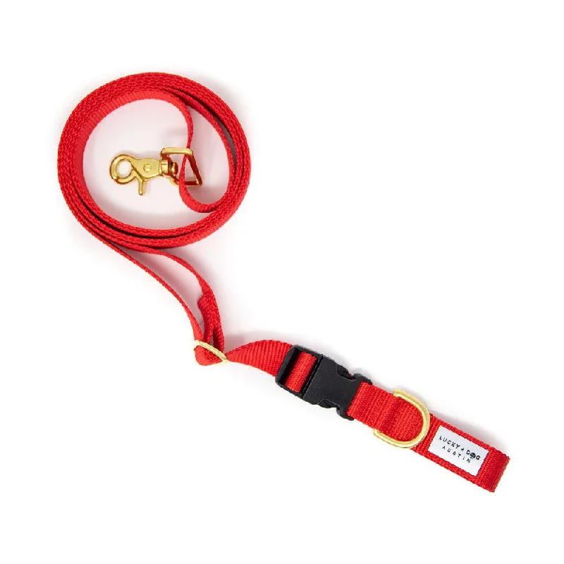 Red - 8 ft. Hands Free Adjustable Leash