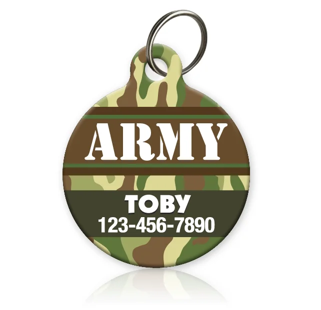 Army Pet ID Tag