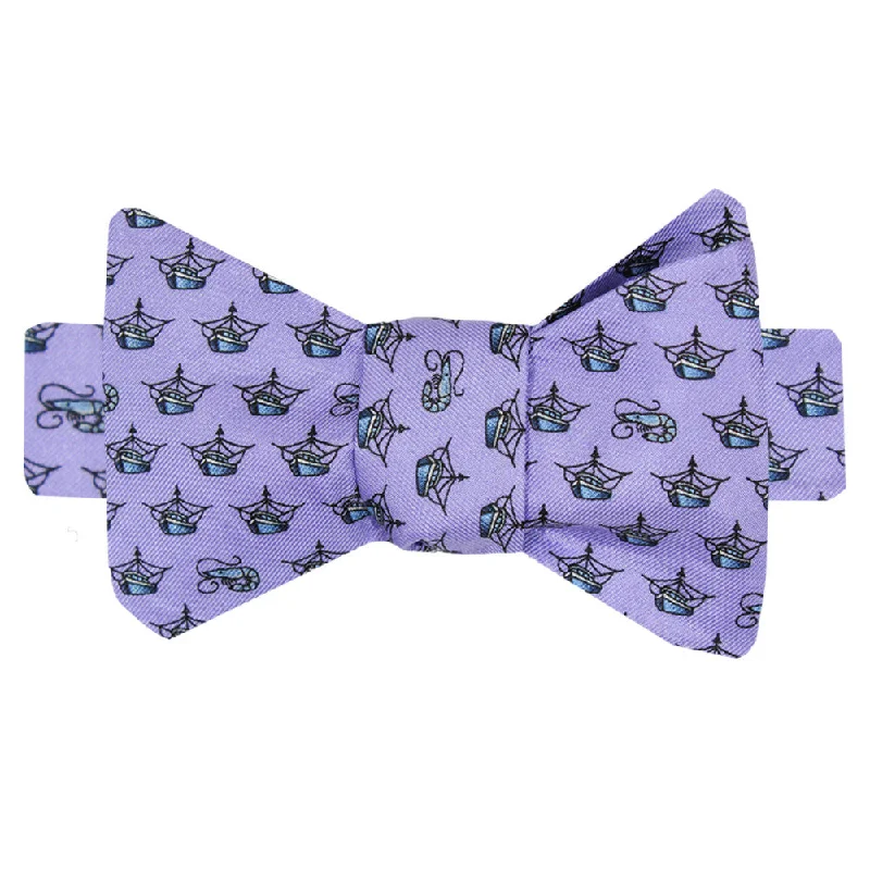 Ash Wednesday Lavender Boys' Shrimp Trawler Bow Tie