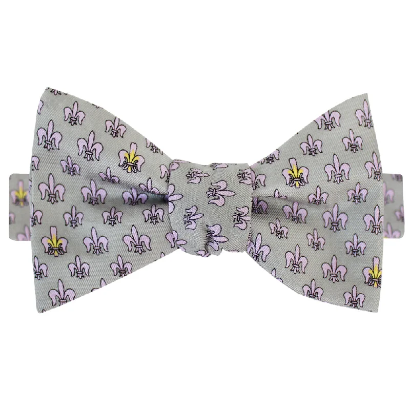 Beach Beige Boys' Fleur de Lis & Iris Bow Tie