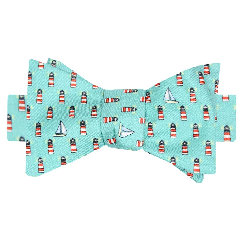 Sea Breeze Blue Boys' Lighthouse Bow Tie