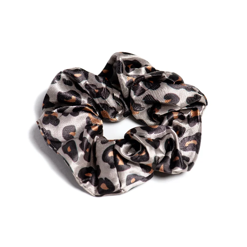 Cheetah Satin Scrunchie