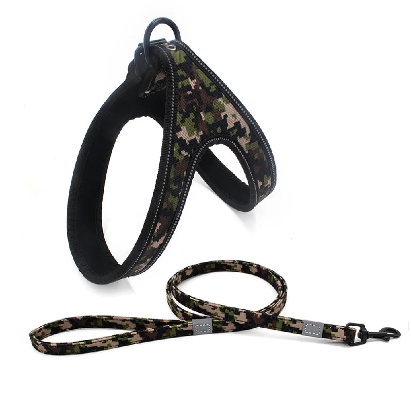 Camouflage same color leash