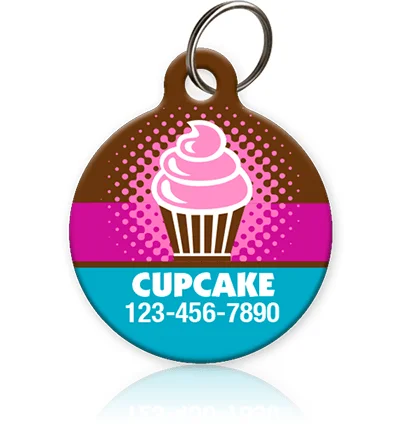 Cupcake Pet ID Tag