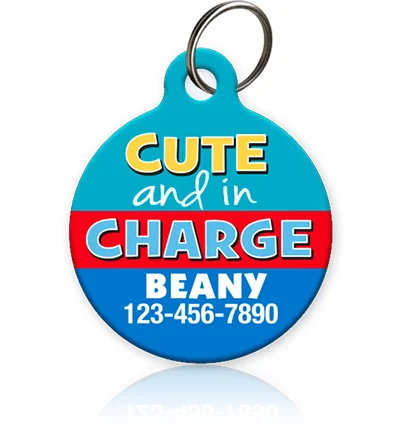 Cute and in Charge Pet ID Tag