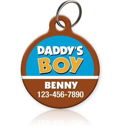 Daddy's Boy Pet ID Tag