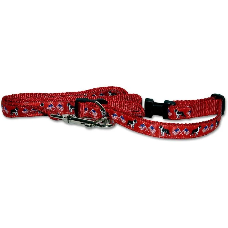 Boston Terrier Collar and Leash Set