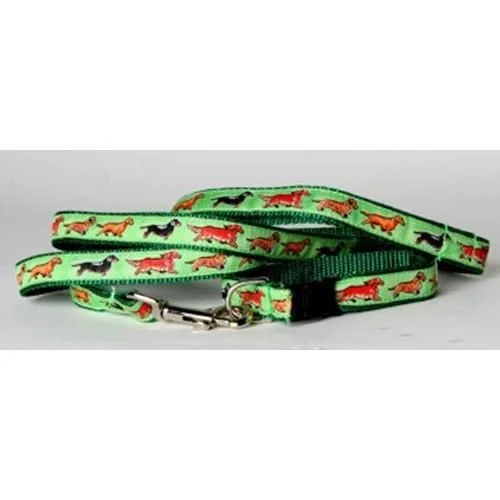 Small Green Collar and Lead Set