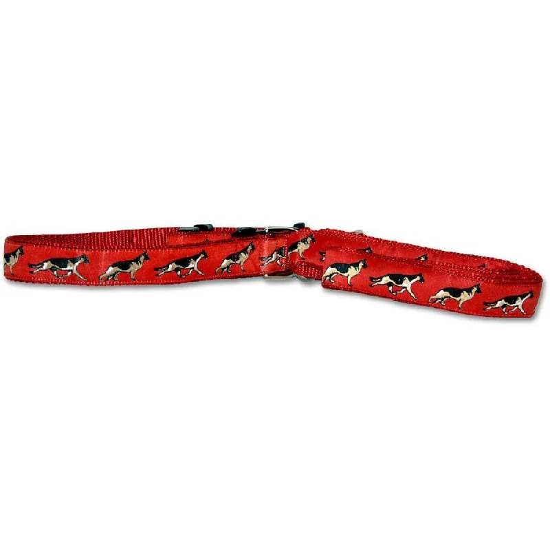 German Shepherd Dog Collar and Leash Set