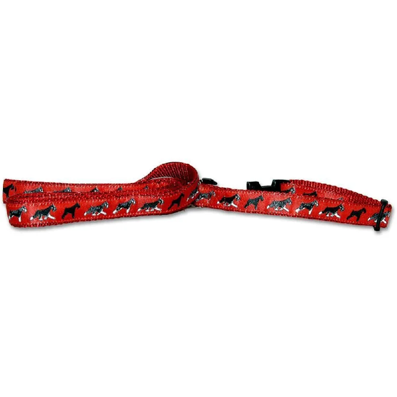 Miniature Schnauzer Collar and Leash Set