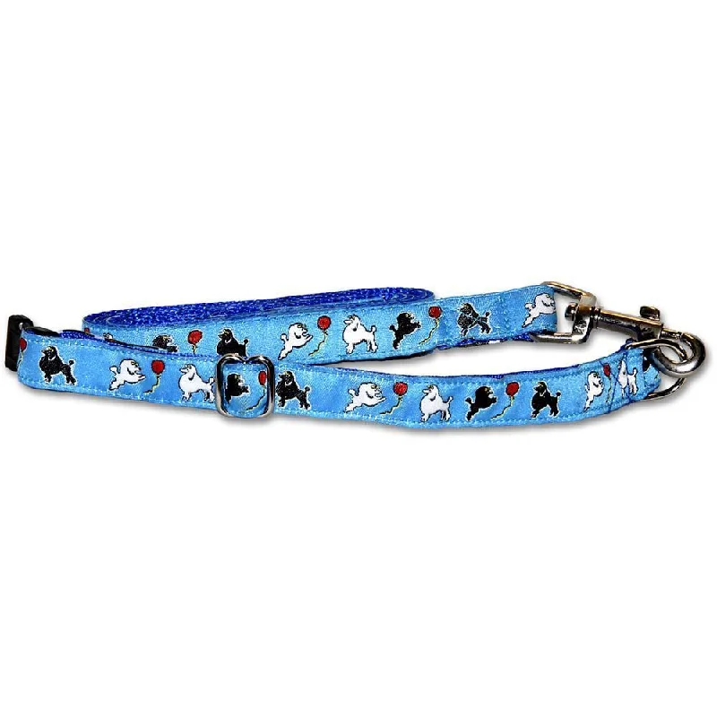 Toy Poodle Blue Collar and Leash Set- ⅝ inch wide-Fits 8”-12”