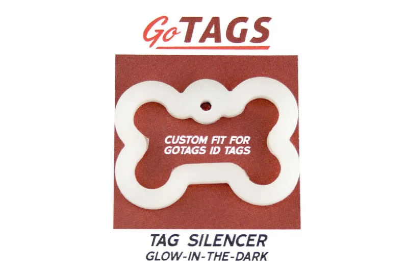 Dog Tag Silencer, Glow in the Dark, Bone Regular