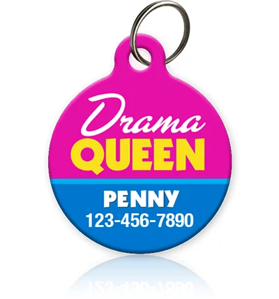 Drama Queen Pet ID Tag