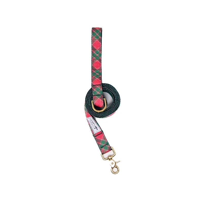 Everyday 6 ft Leash - Yuletide Check