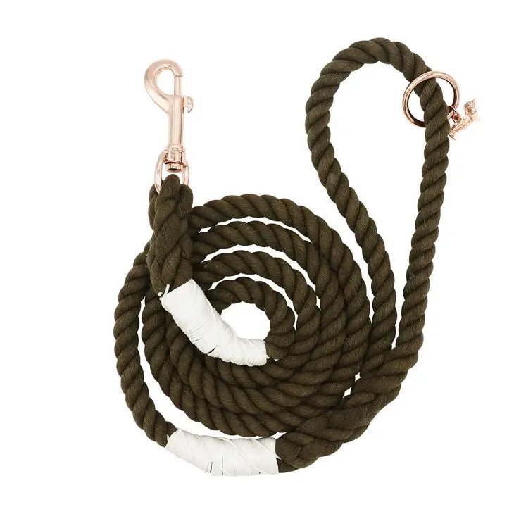 Fall Dog Rope Leash - Walnut