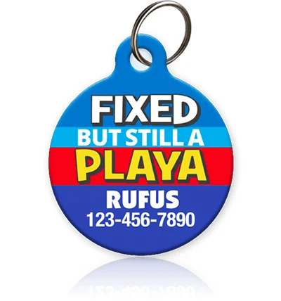 Fixed Playa Pet ID Tag