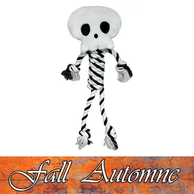 foufouBRANDS™ fouFIT™ Halloween Knotties Skull Dog Toy SALE