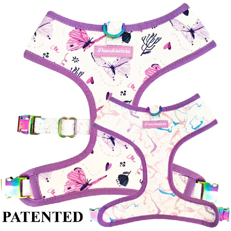 Frenchiestore Reversible Dog Health Harness | Magical Butterfly