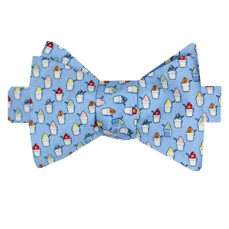 Gulf Blue Snoball Bow Tie