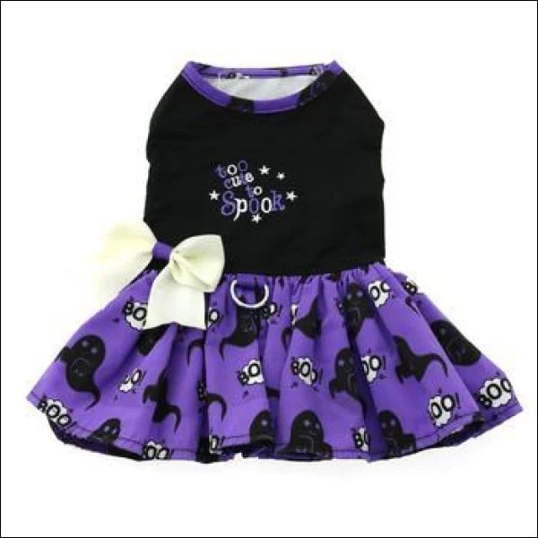 Halloween Dog Harness Dress - Too Cute to Spook