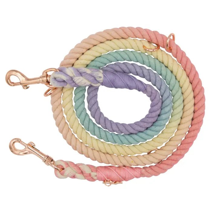 Hands Free Rope Leash - Rainbow Bright