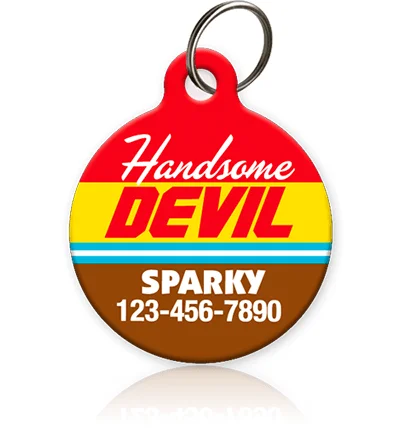 Handsome Devil Pet ID Tag