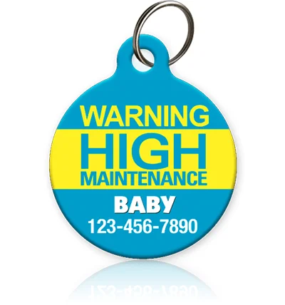 High Maintenance Pet ID Tag