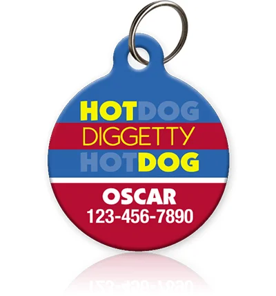 Hot Diggetty Dog Pet ID Tag