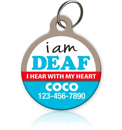 I Am Deaf Pet ID Tag