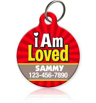 I Am Loved Pet ID Tag