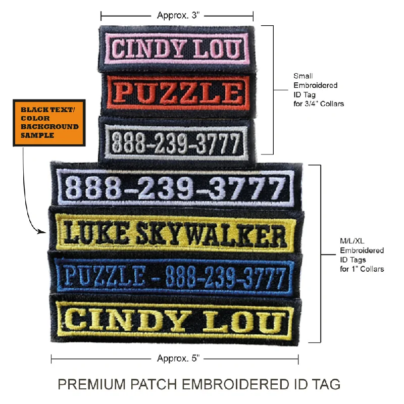 ID TAGS FOR COLLARS - Various Options