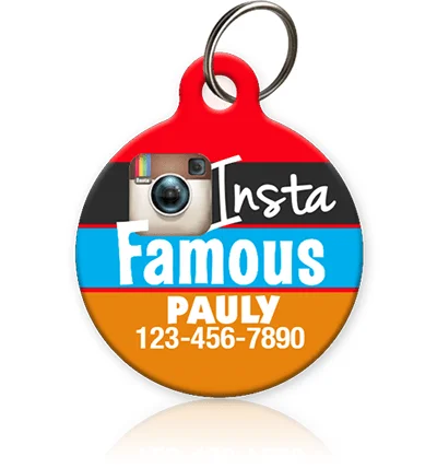 Insta Famous Pet ID Tag