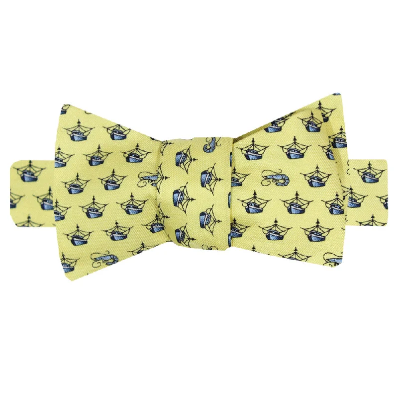 King Cake Yellow Boys' Shrimp Trawler Bow Tie