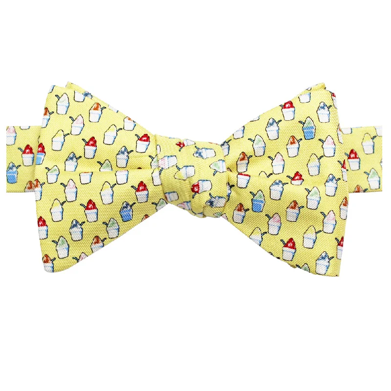 King Cake Yellow Boys' Snoball Bow Tie