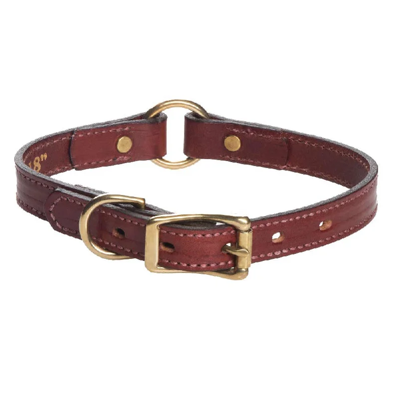 Leather Hunt Collar - Chestnut