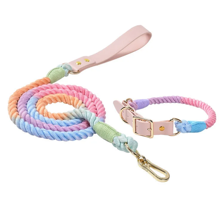 Loofie Colorful Dog Collar & Leash - Environmentally Friendly & Durable