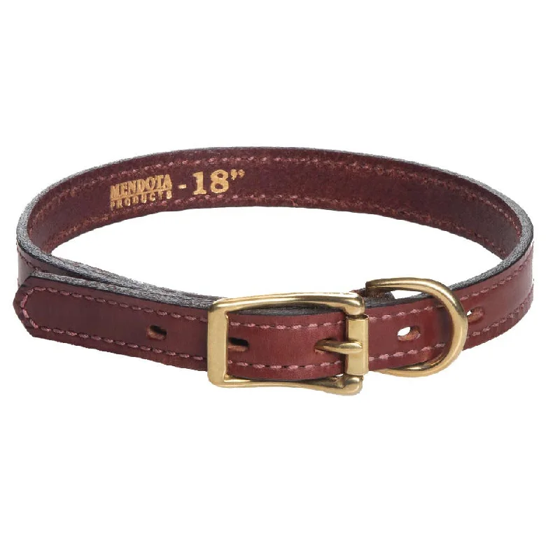 Leather Standard Collar - Chestnut