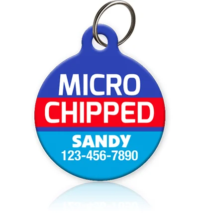 Microchipped Pet ID Tag