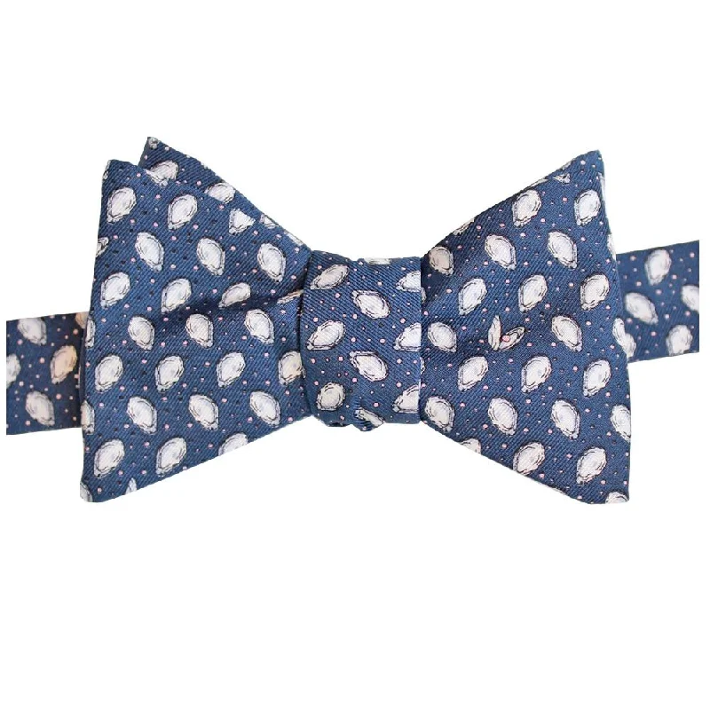 Midnight Navy Mini Gulf Oysters Bow Tie