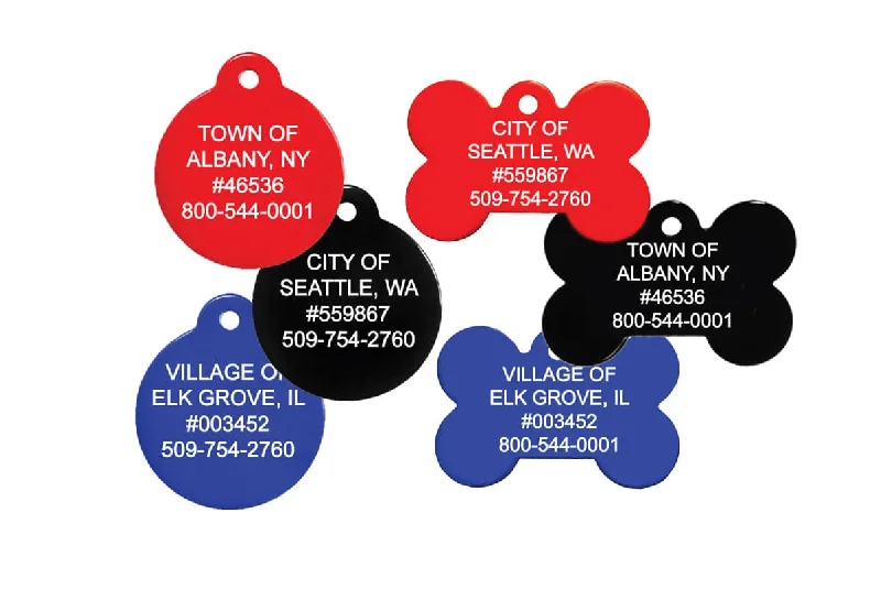 Municipal Dog License Tags