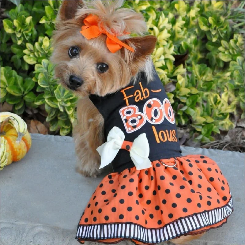 NEW-Doggie Design Dog Halloween Fab-BOO-Lous Girls Harness Dress