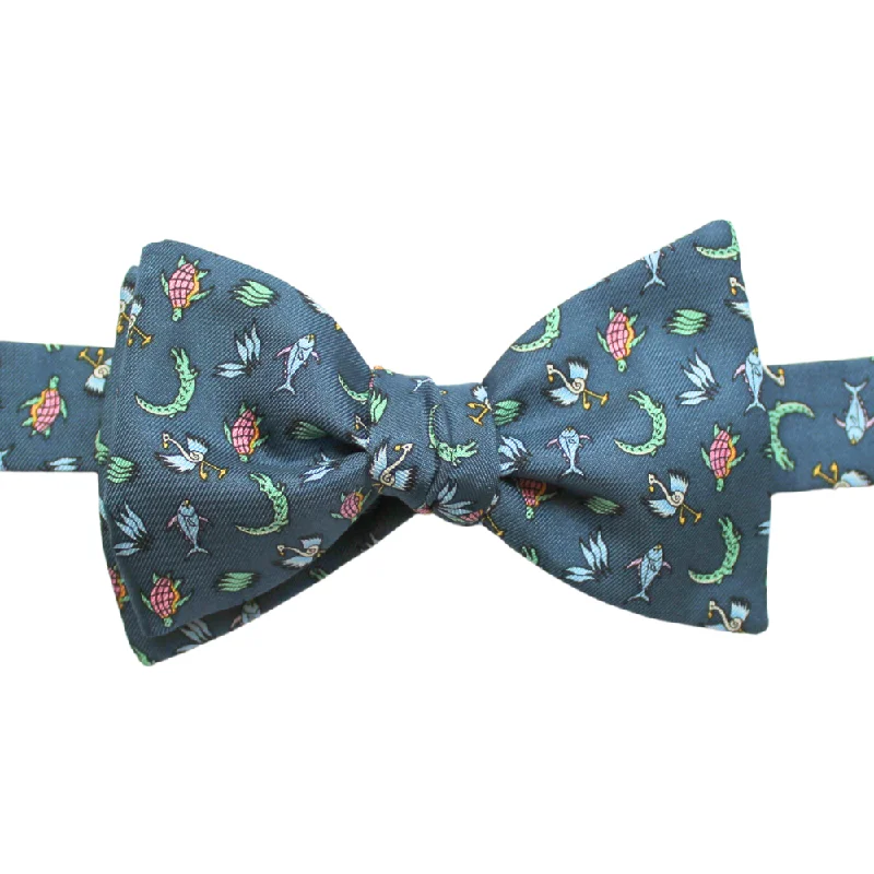 NOLA Couture x Alex Beard Midnight Navy Under the Sea Bow Tie