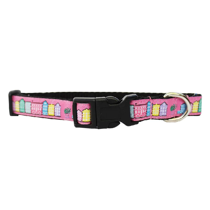 Panama Pink Extra Small Rainbow Row Dog Collar