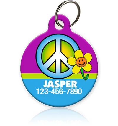 Peace Sign | Pet ID Tag