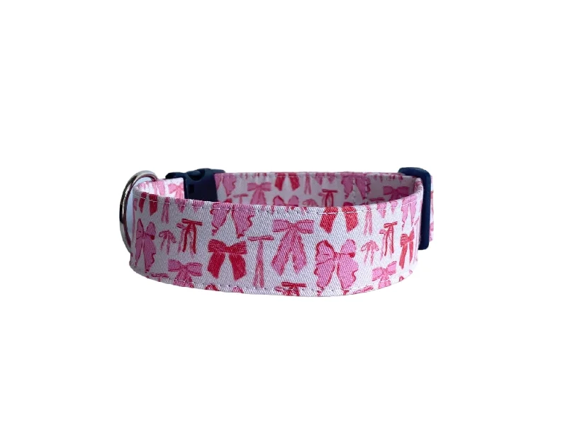 Personalized Dog Collar | Pink Bow Dog Collar | Duke & Fox®