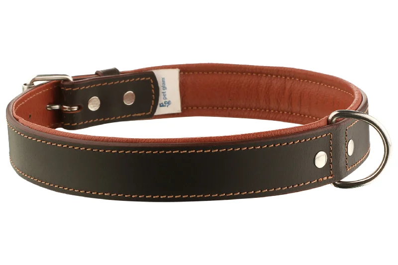 Pet Glam Leather Dog Collar Lyka Brown